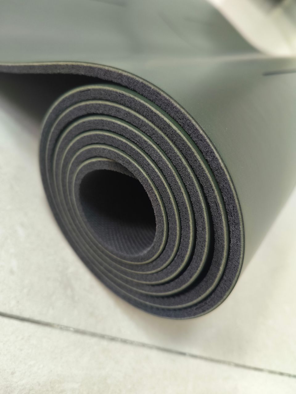 AsanaEdge Eco-Friendly Progression Mat - Forest Ember (Army green)
