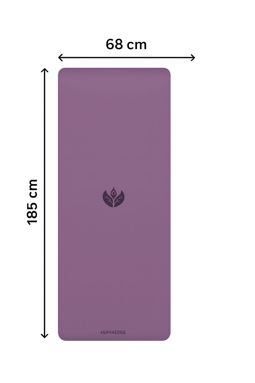 AsanaEdge Eco-Friendly Progression Mat - Twilight Plum (dark purple)