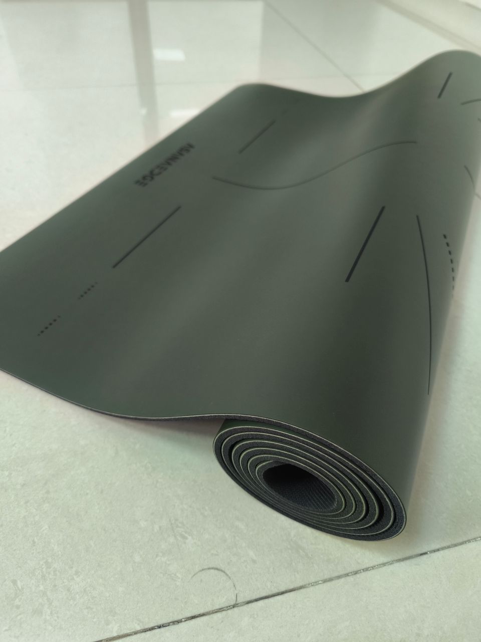 AsanaEdge Eco-Friendly Progression Mat - Forest Ember (Army green)