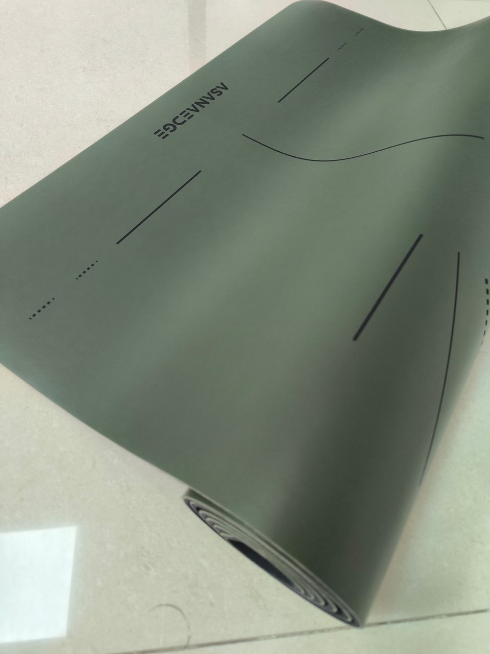 AsanaEdge Eco-Friendly Progression Mat - Forest Ember (Army green)