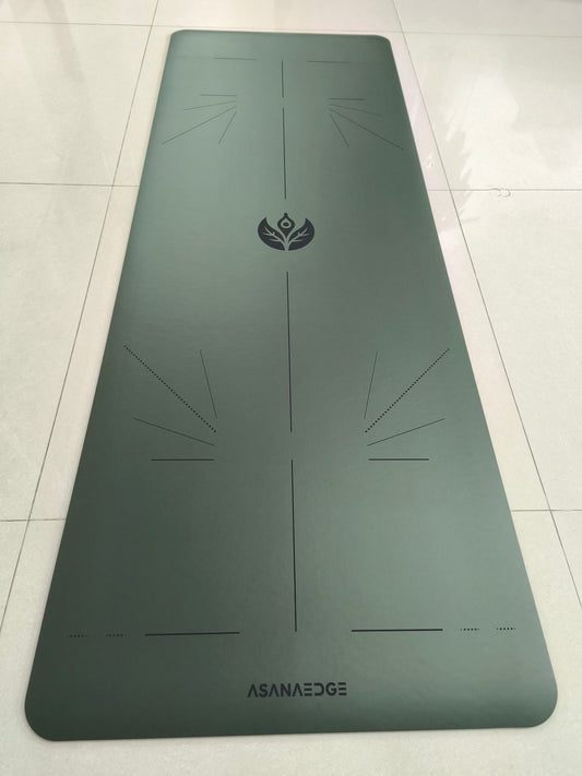 AsanaEdge Eco-Friendly Progression Mat - Forest Ember (Army green)