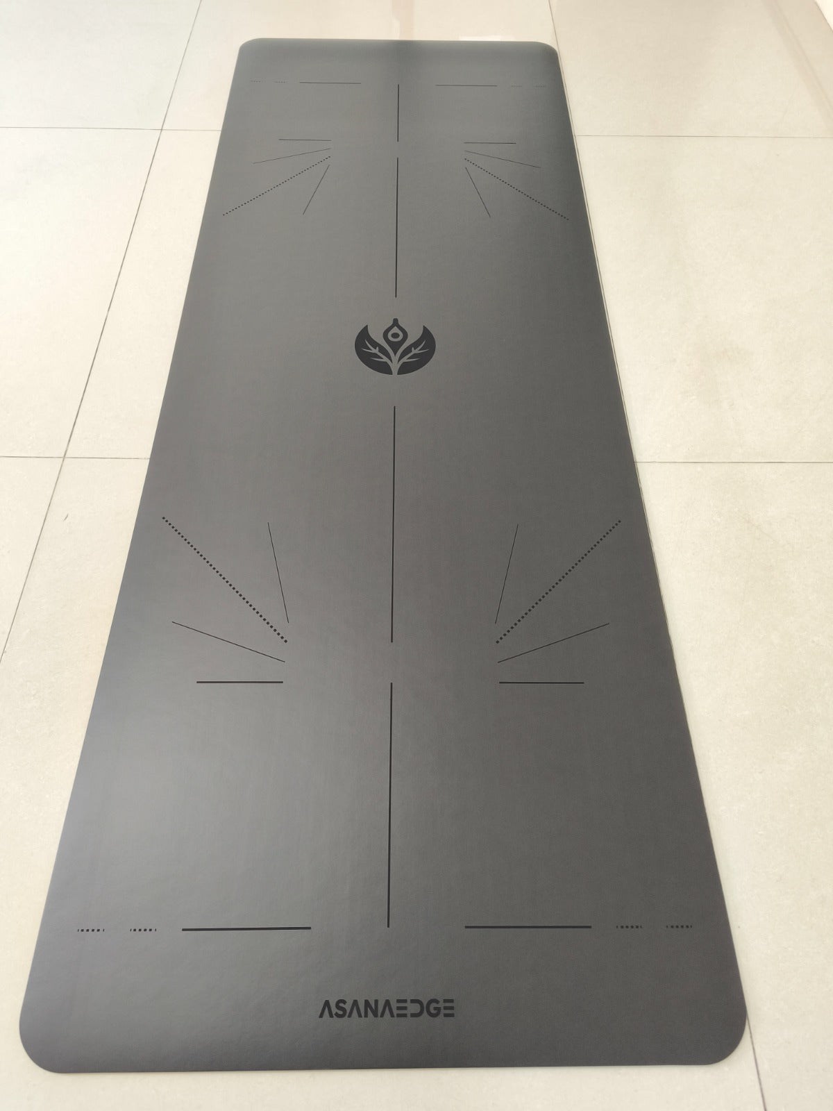 AsanaEdge Eco-Friendly Progression Mat - Slate Warrior (gunmetal gray)