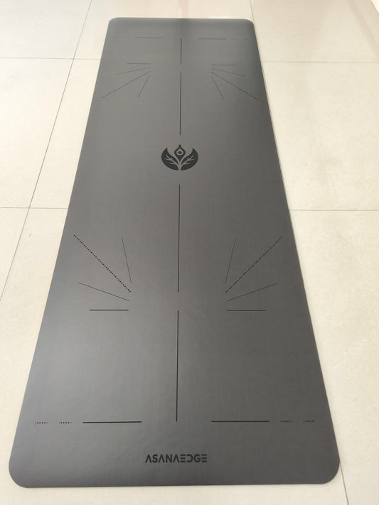 AsanaEdge Eco-Friendly Progression Mat - Slate Warrior (gunmetal gray)