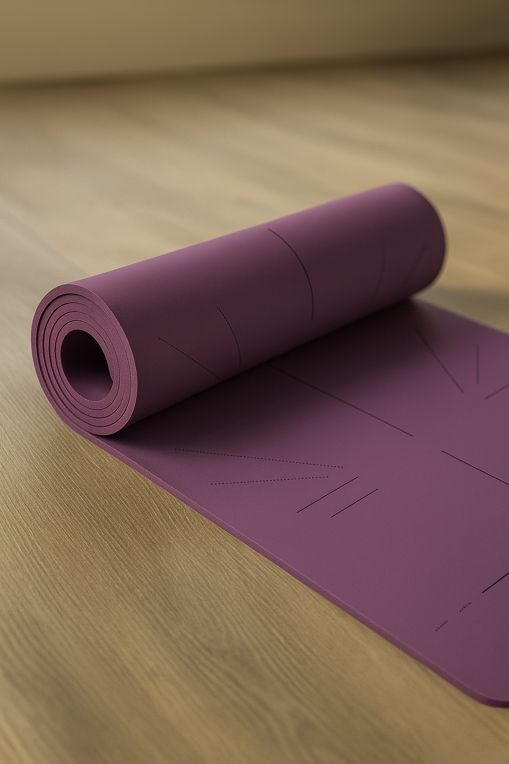 AsanaEdge Eco-Friendly Progression Mat - Twilight Plum (dark purple)
