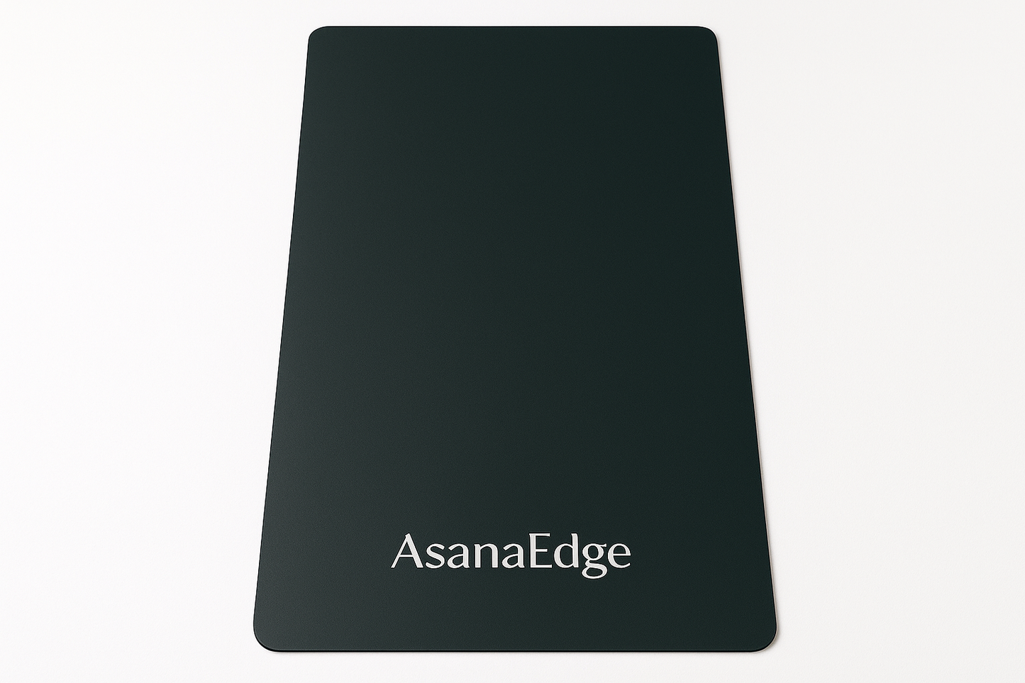forest ember (blackish green) PU yoga mat with AsanaEdge logo