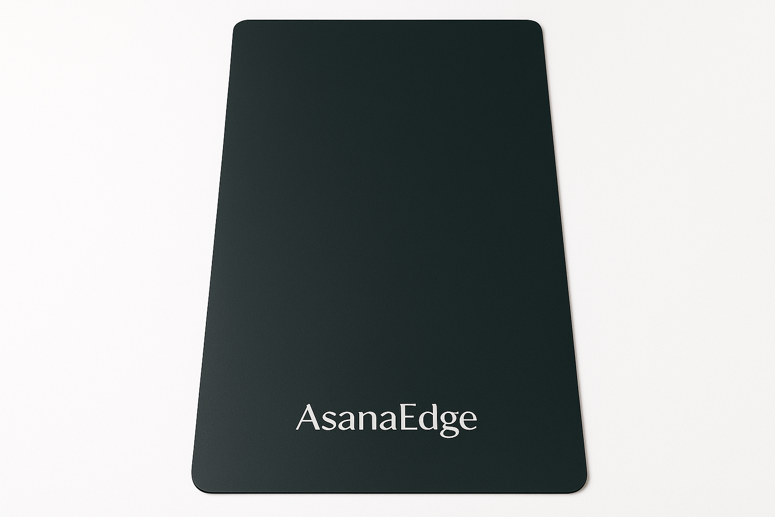 forest ember (blackish green) PU yoga mat with AsanaEdge logo